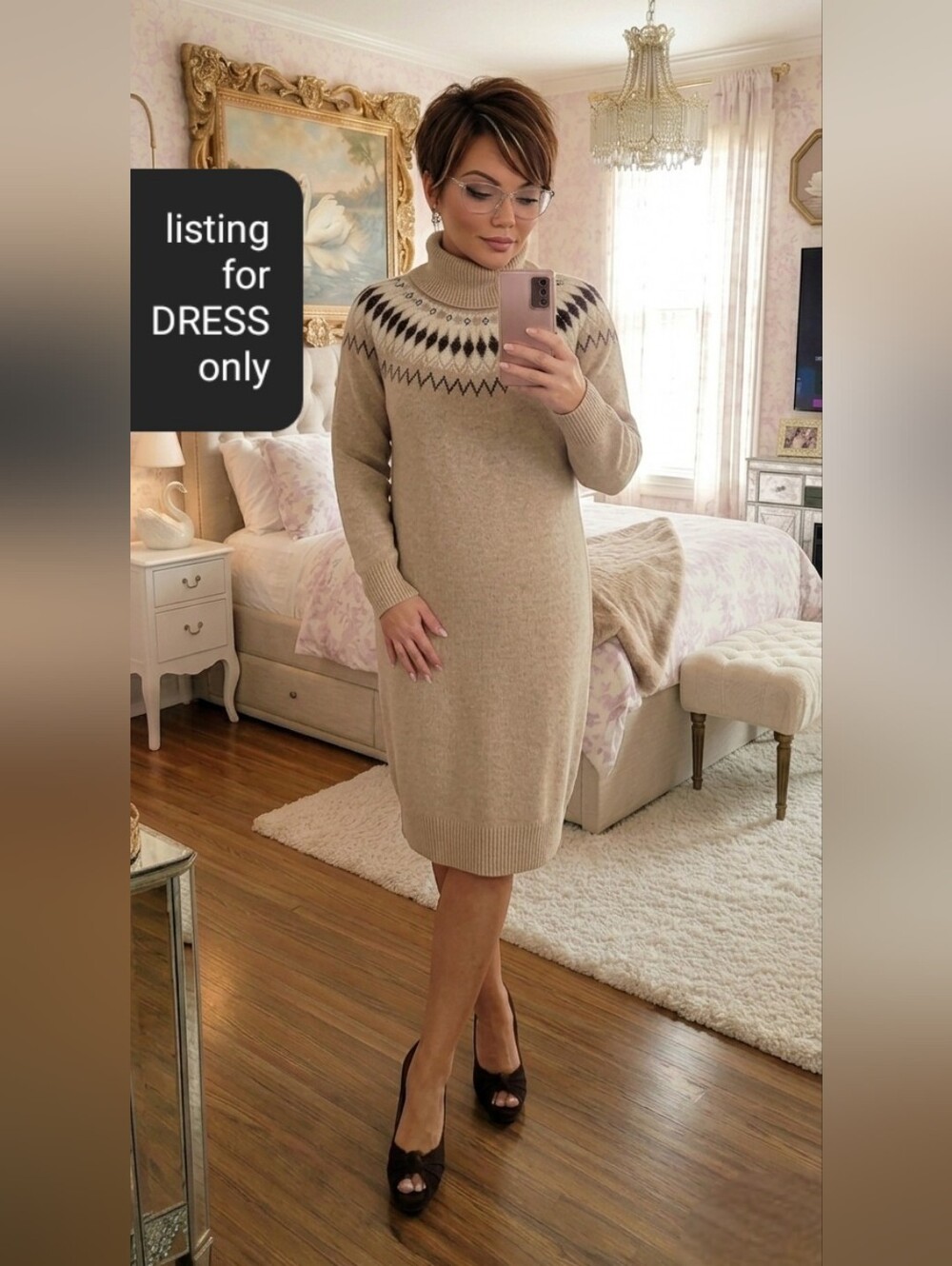 NWT Cowl neck sweater dress